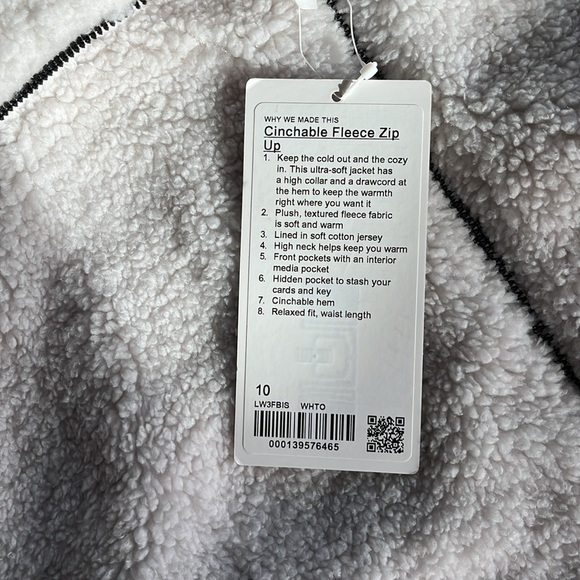 Lululemon Cinchable Fleece Zip Up - Picture 4 of 6